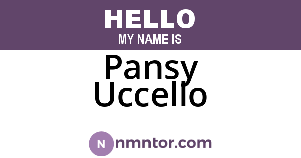 Pansy Uccello