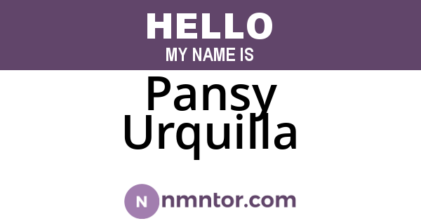 Pansy Urquilla