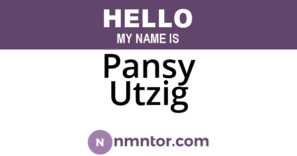 Pansy Utzig