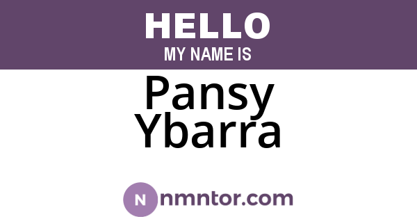 Pansy Ybarra