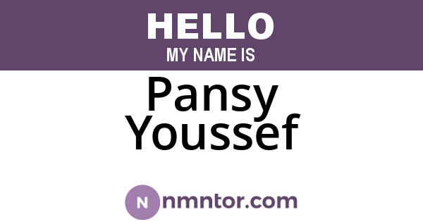 Pansy Youssef