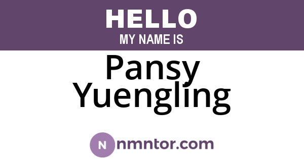 Pansy Yuengling