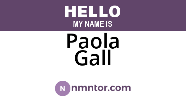 Paola Gall