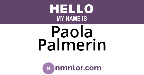 Paola Palmerin
