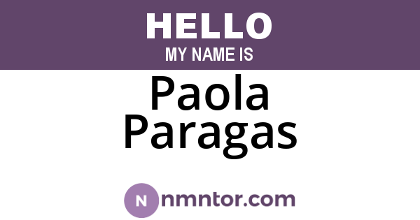 Paola Paragas