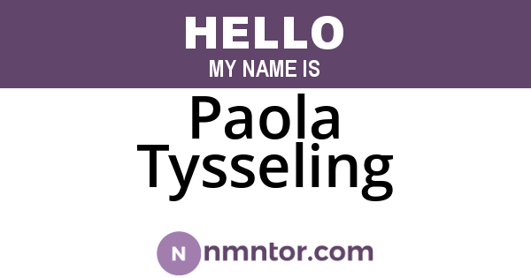 Paola Tysseling