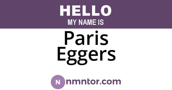 Paris Eggers
