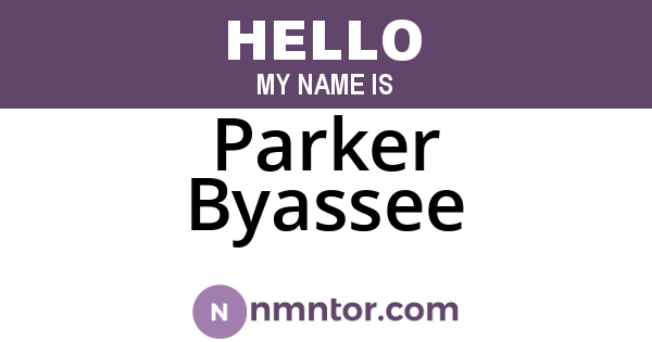 Parker Byassee