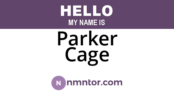 Parker Cage