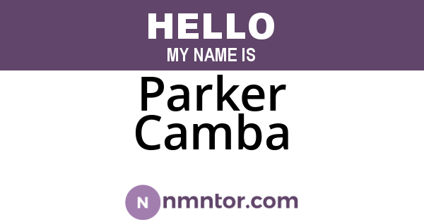 Parker Camba