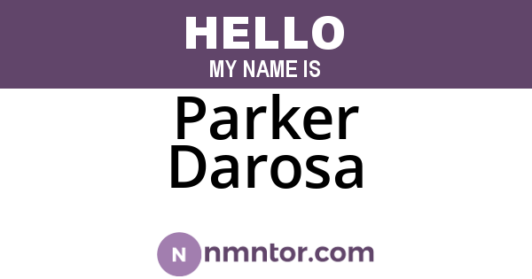 Parker Darosa