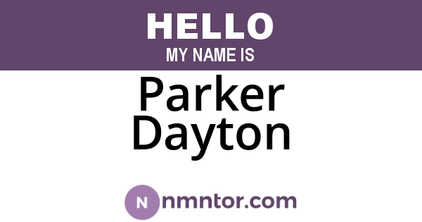 Parker Dayton