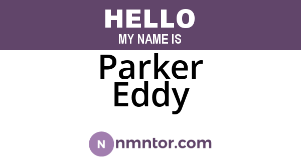 Parker Eddy