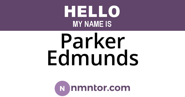 Parker Edmunds