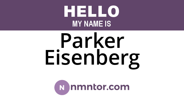 Parker Eisenberg