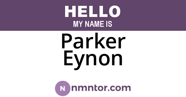 Parker Eynon