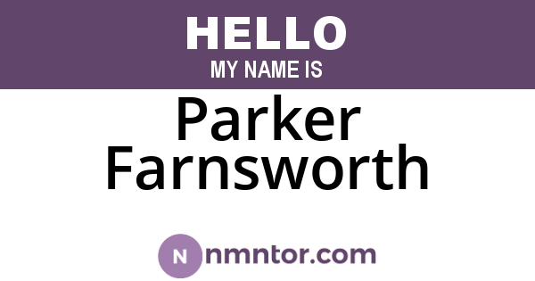 Parker Farnsworth