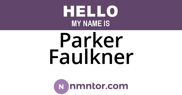Parker Faulkner