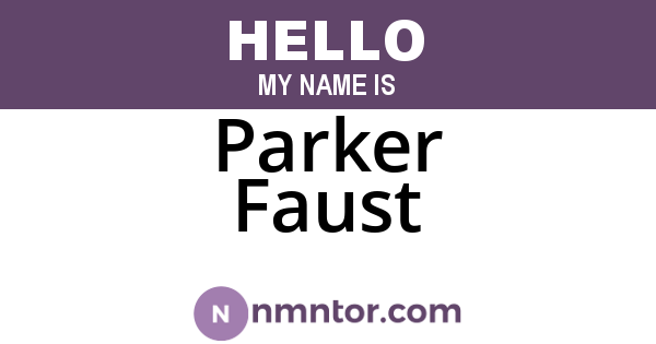 Parker Faust
