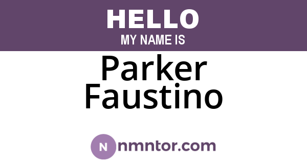 Parker Faustino