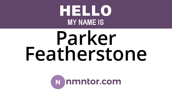 Parker Featherstone