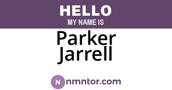 Parker Jarrell