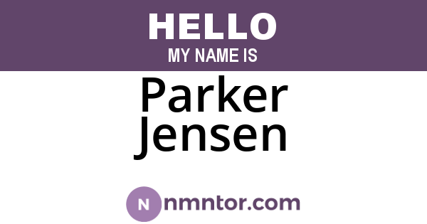 Parker Jensen
