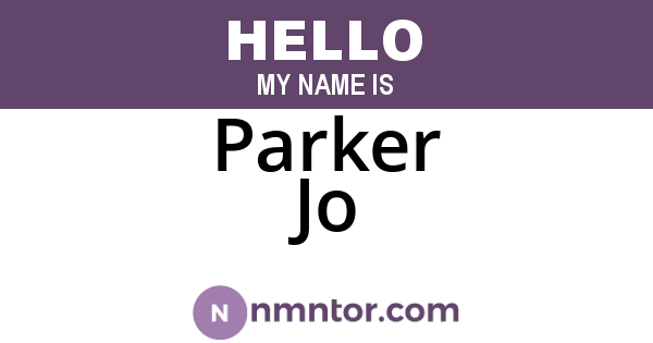 Parker Jo
