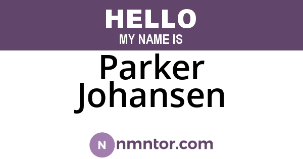 Parker Johansen
