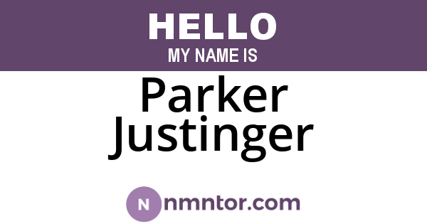 Parker Justinger