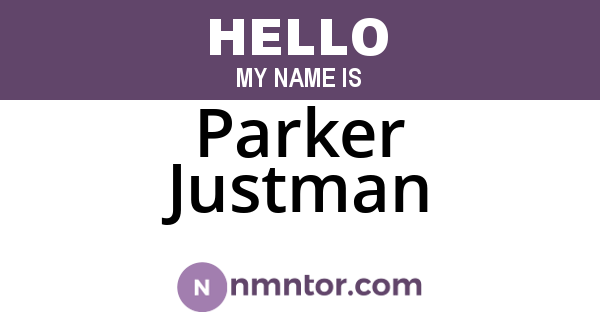 Parker Justman