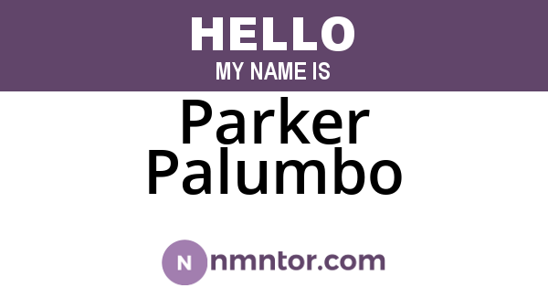 Parker Palumbo