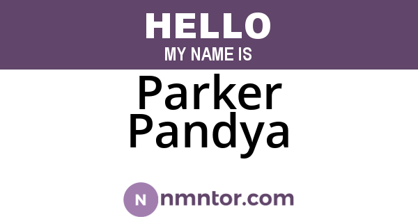 Parker Pandya