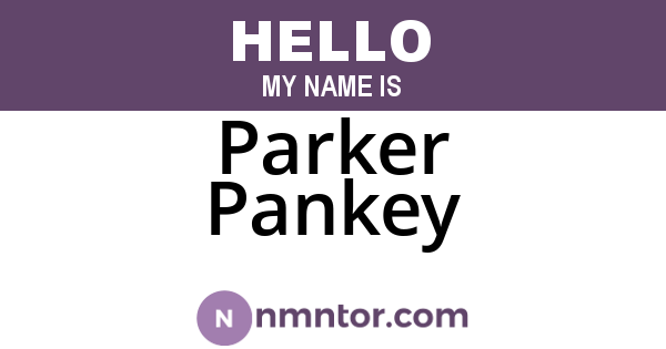 Parker Pankey