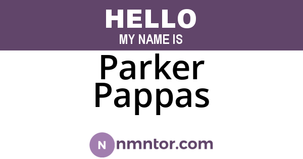 Parker Pappas
