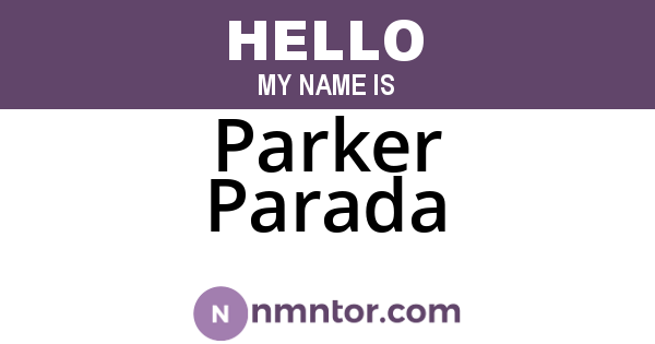 Parker Parada