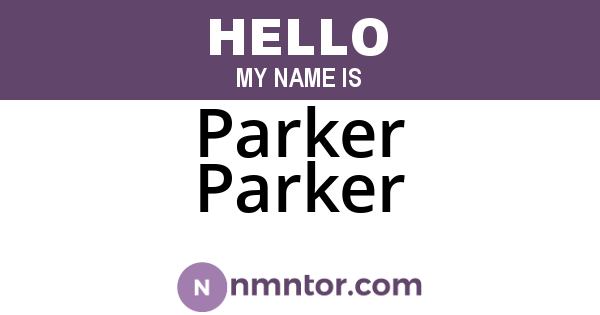 Parker Parker