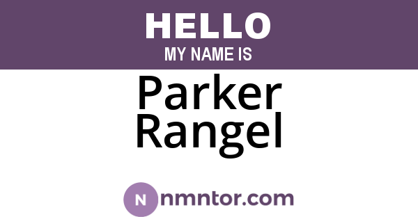 Parker Rangel