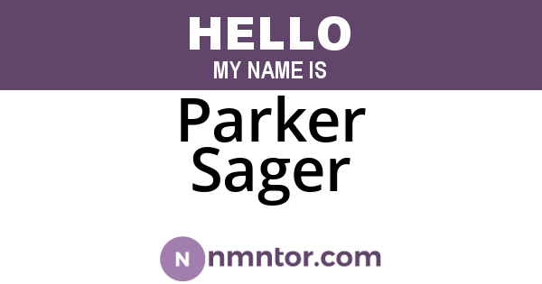 Parker Sager