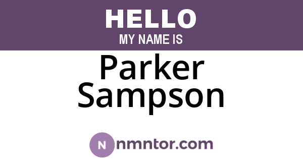Parker Sampson