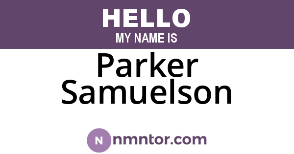 Parker Samuelson