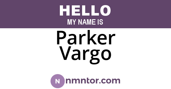 Parker Vargo