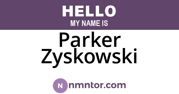 Parker Zyskowski