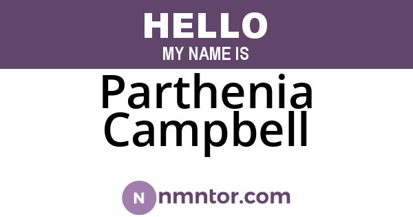 Parthenia Campbell