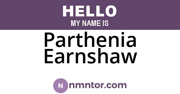 Parthenia Earnshaw