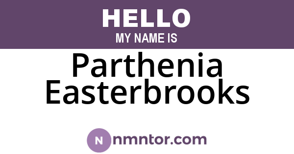 Parthenia Easterbrooks