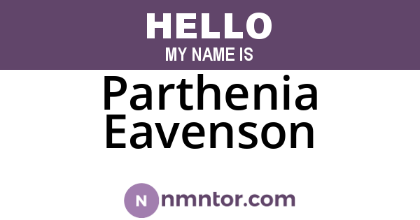 Parthenia Eavenson