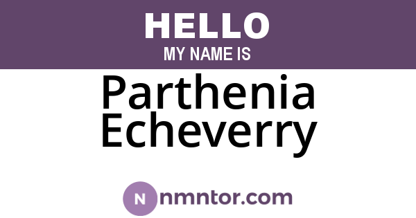 Parthenia Echeverry