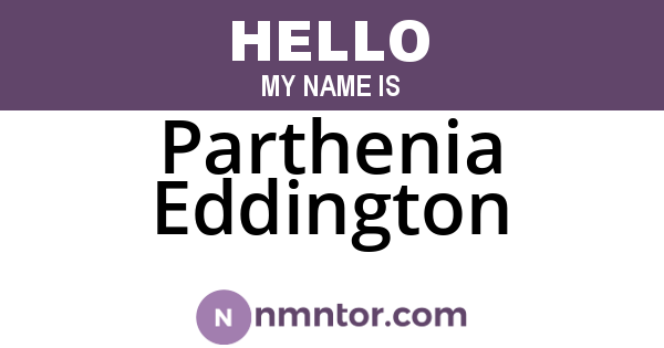 Parthenia Eddington