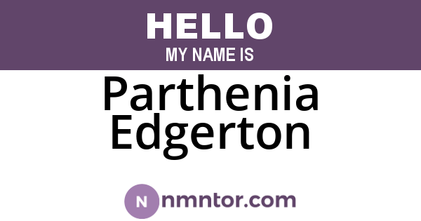 Parthenia Edgerton